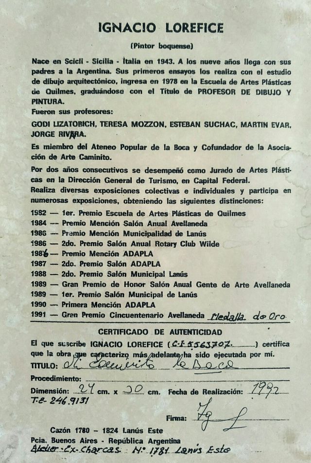Cuadro Mi Caminito La Boca