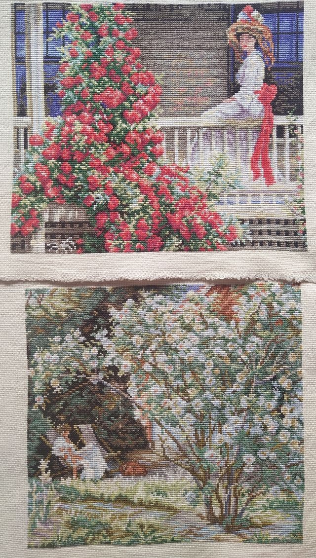 Cuadro: enredadera roja