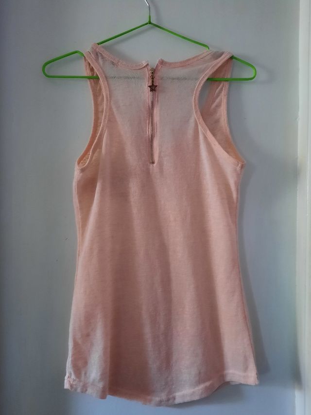 Camiseta nadadora rosa palo mujer 