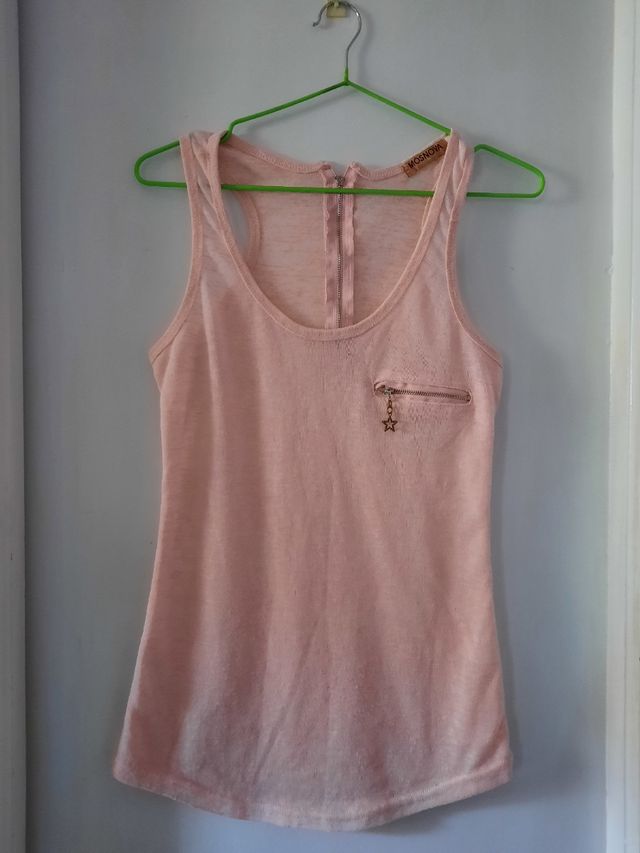 Camiseta nadadora rosa palo mujer 