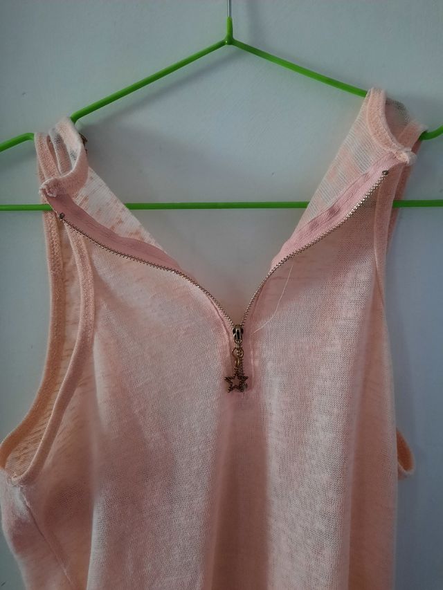 Camiseta nadadora rosa palo mujer 