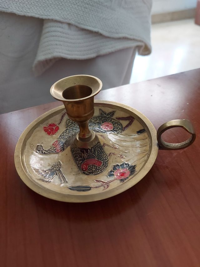 Palmatoria bronce antigua