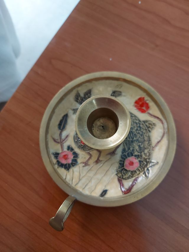 Palmatoria bronce antigua