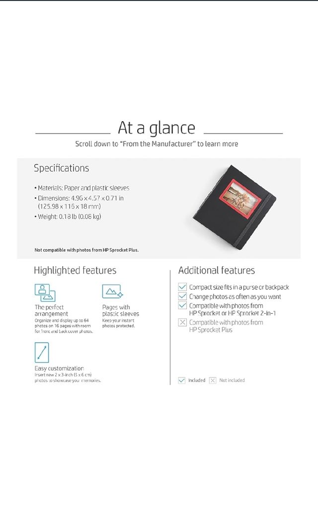 Hp Sprocket álbum de foto