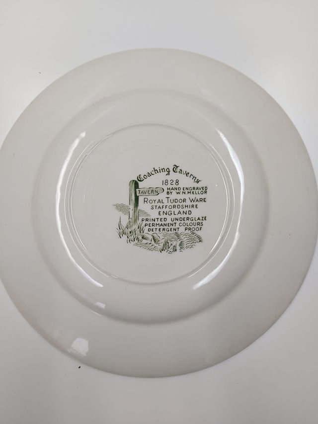 Plato cerámica inglés Royal Tudor.