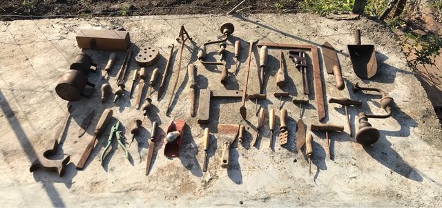 Coleccion de 47 herramientas antiguas