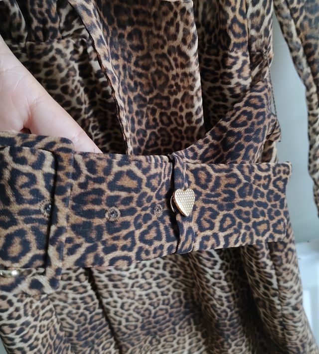 vestido animal print leopardo