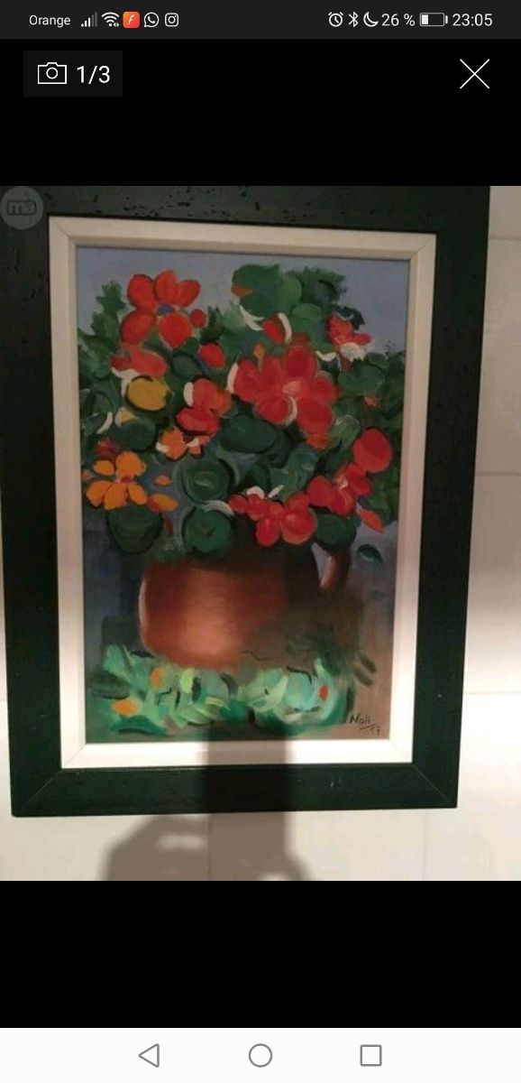 PINTURA AL ÓLEO CON MARCO