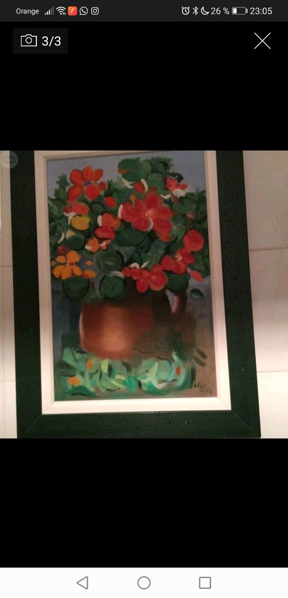 PINTURA AL ÓLEO CON MARCO