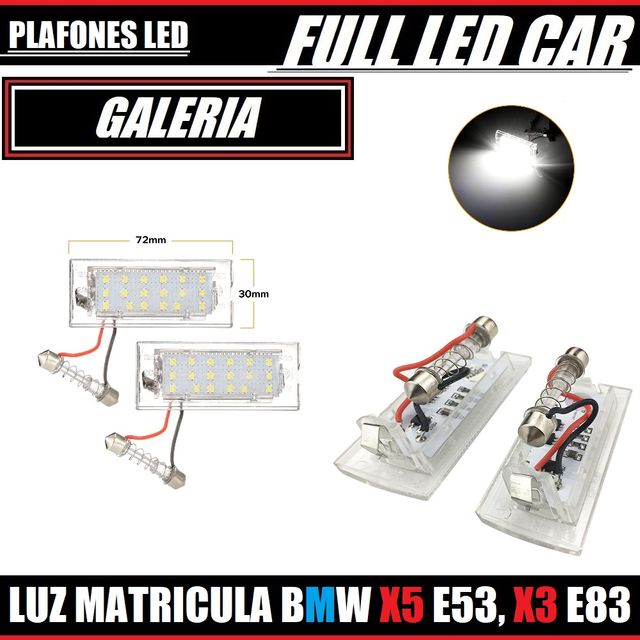 PLAFONES LED LUZ DE MATRÍCULA PARA BMW X5 Y X3