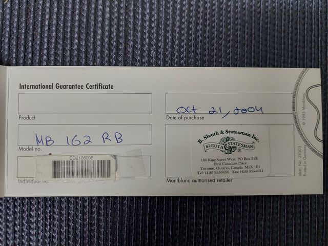 MONTBLANC Boligrafo LeGrand Dorado