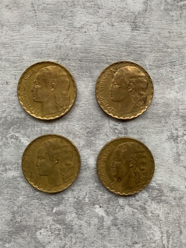 4 pesetas Republica española 1937