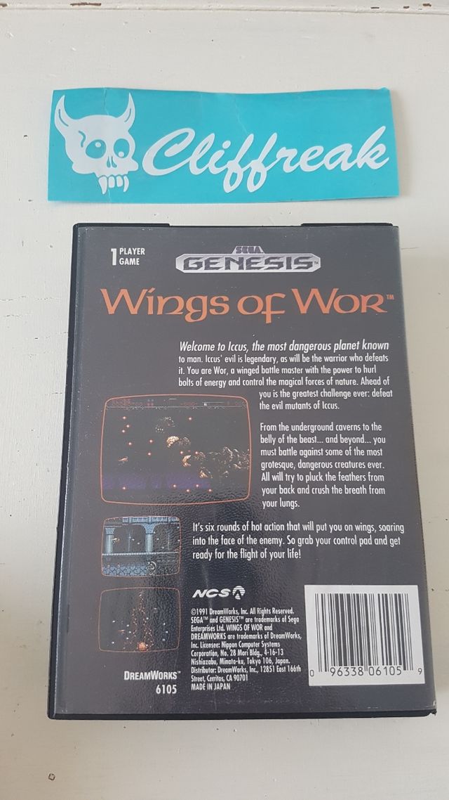 wings of wor sega genesis megadrive
