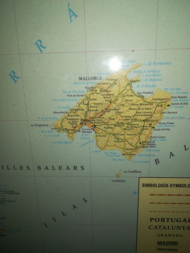 mapa de España y Portugal