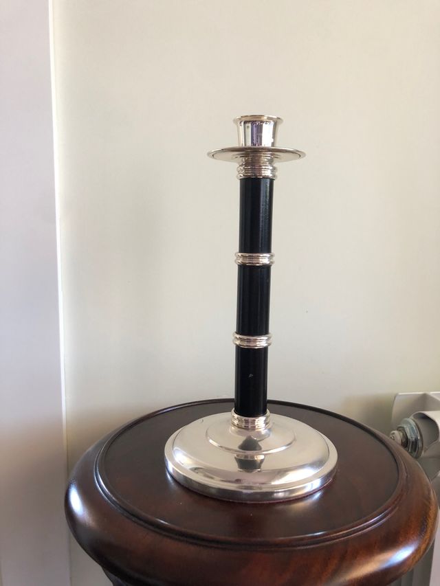 Porta velas Valentí plata