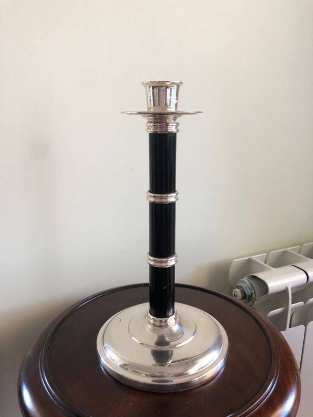 Porta velas Valentí plata