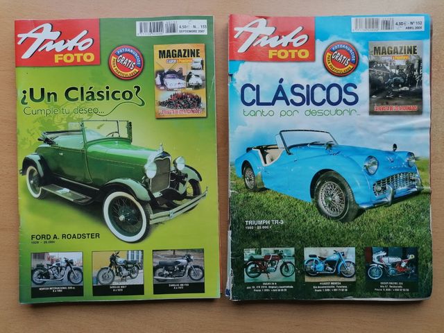 Solo 5 € Revistas Auto Foto y Clásicos Exclusivos 