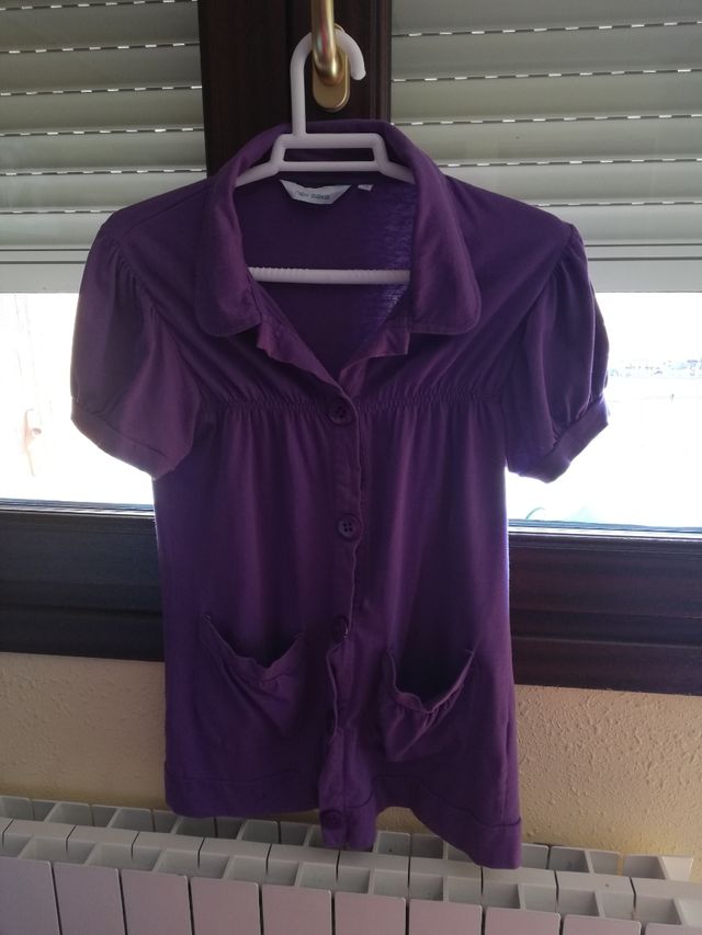 Chaqueta de manga corta con bolsillos