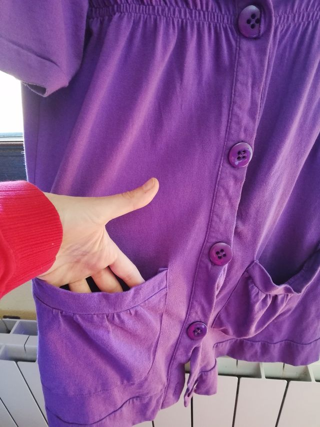 Chaqueta de manga corta con bolsillos