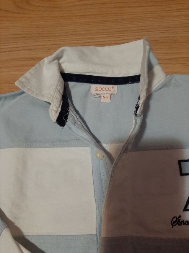 Polo gocco niño manga larga talla 5-6