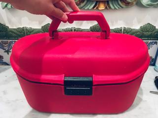Neceser viaje samsonite rojo rigido de segunda mano por 20 EUR en Mataró en  WALLAPOP