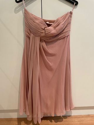 Vestido de fiesta rosa Purificación Garcia de segunda mano por 40 EUR en  Valencia en WALLAPOP