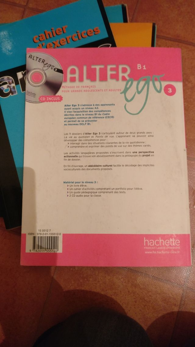 Alter Ego B1, libro de texto y cahier d activites