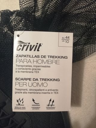 Zapatillas nuevas trekking hombre Lidl de segunda mano por 15 EUR en Málaga  en WALLAPOP