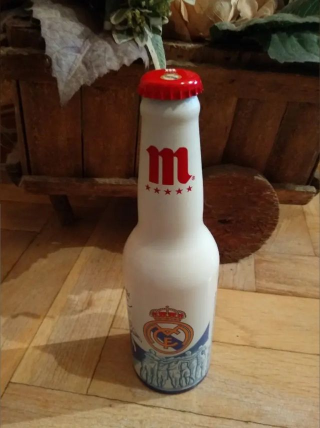 Botella cerveza alumino Real Madrid