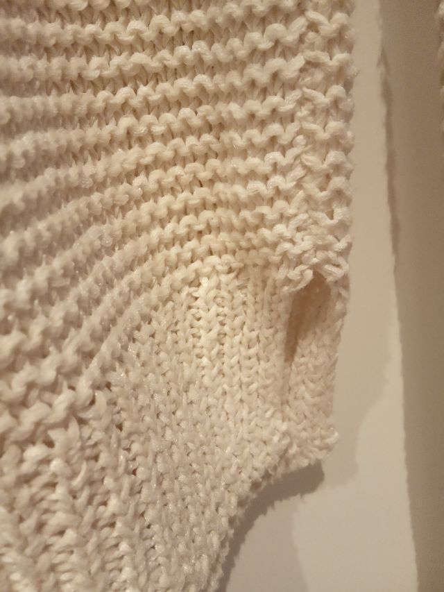 Jersey punto verano crema Zara M/L