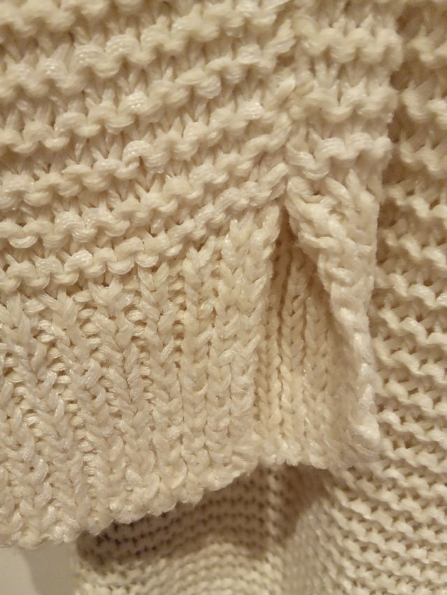 Jersey punto verano crema Zara M/L