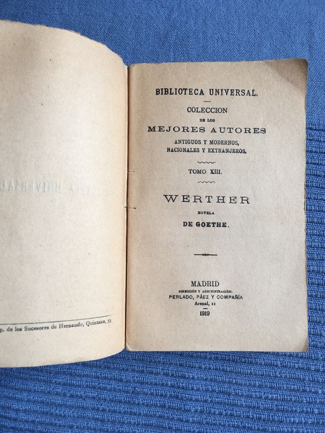 Werther-Novela de Goethe