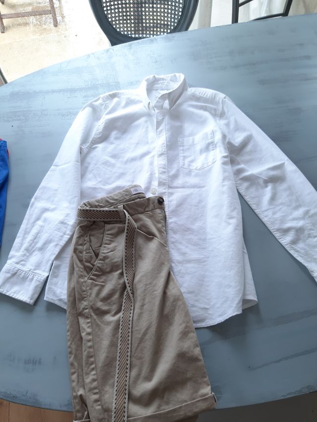 Camisa y bermuda niño talla 11-12 años