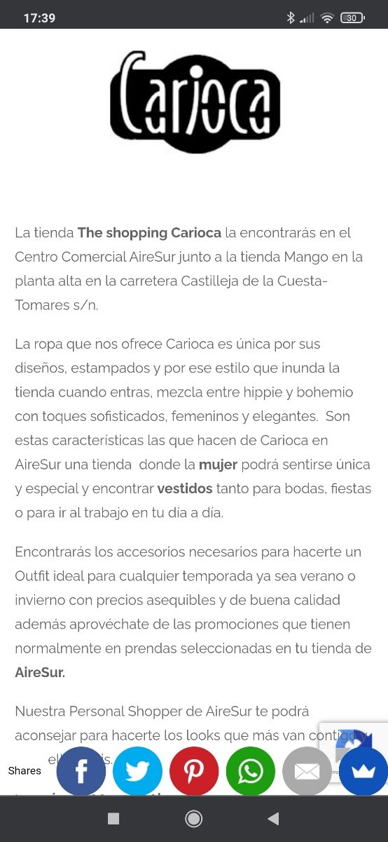 Camisa con fajín marca Carioca. 