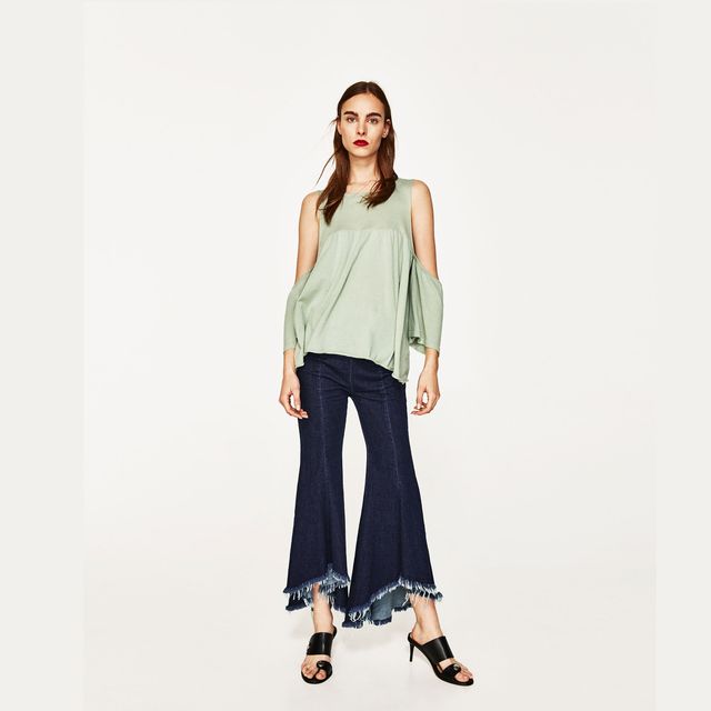 Top knitwear hombros descubiertos Zara NUEVA