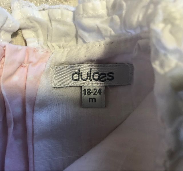 Vestido y chaqueta marca Dulces talla 18-24 meses