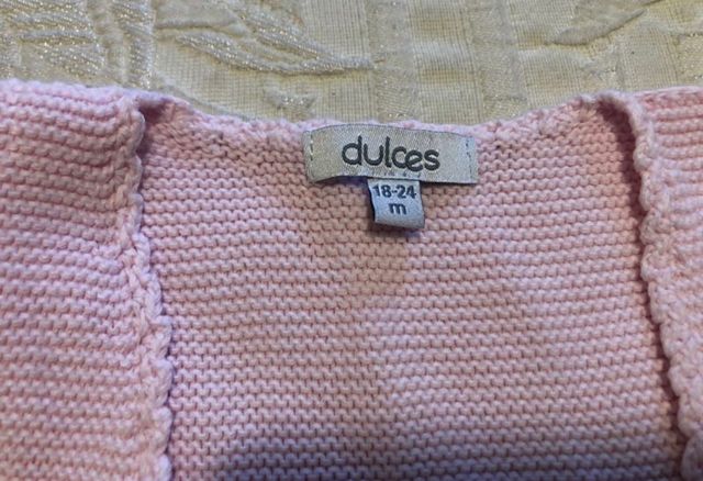Vestido y chaqueta marca Dulces talla 18-24 meses