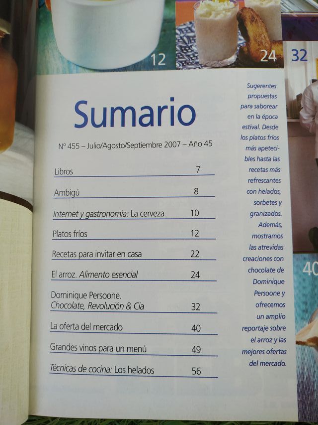 5 uds. Revistas Comer y Beber