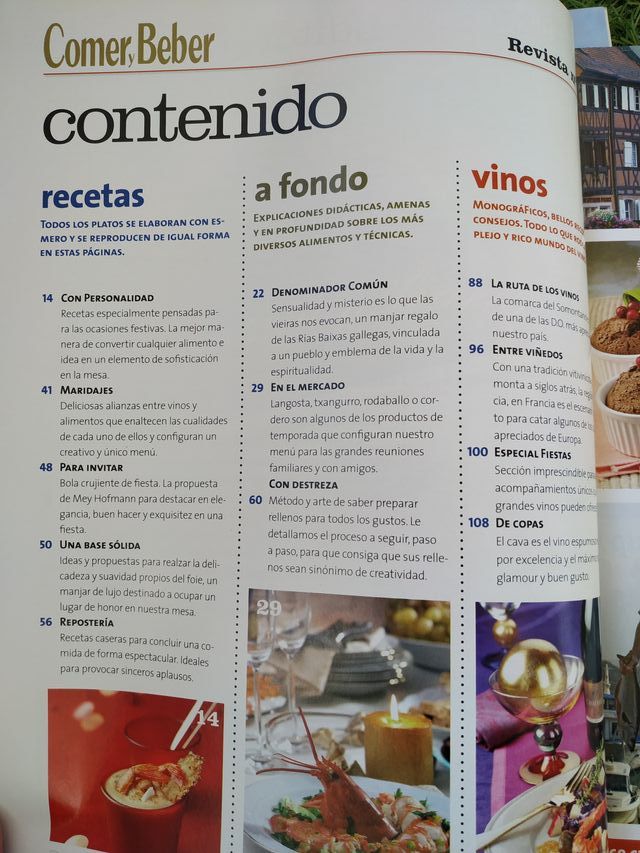5 uds. Revistas Comer y Beber