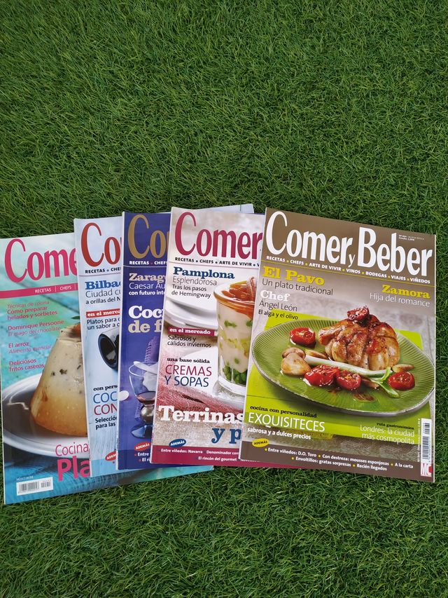 5 uds. Revistas Comer y Beber