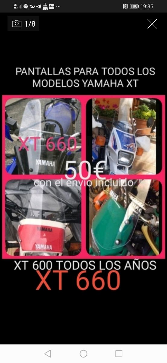 xt 660 pantalla o cupula