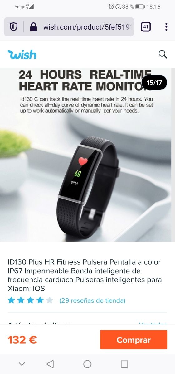 Braccialetto per attività Smart Watch IP67