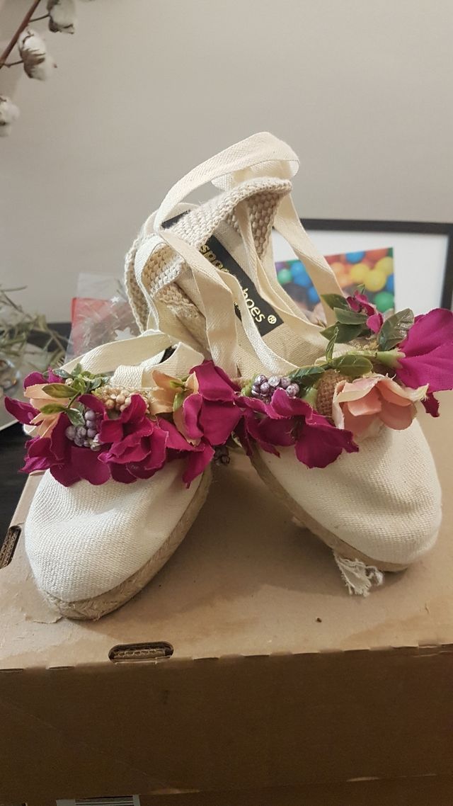 zapatillas hechas a mano,artesanales de esparto
