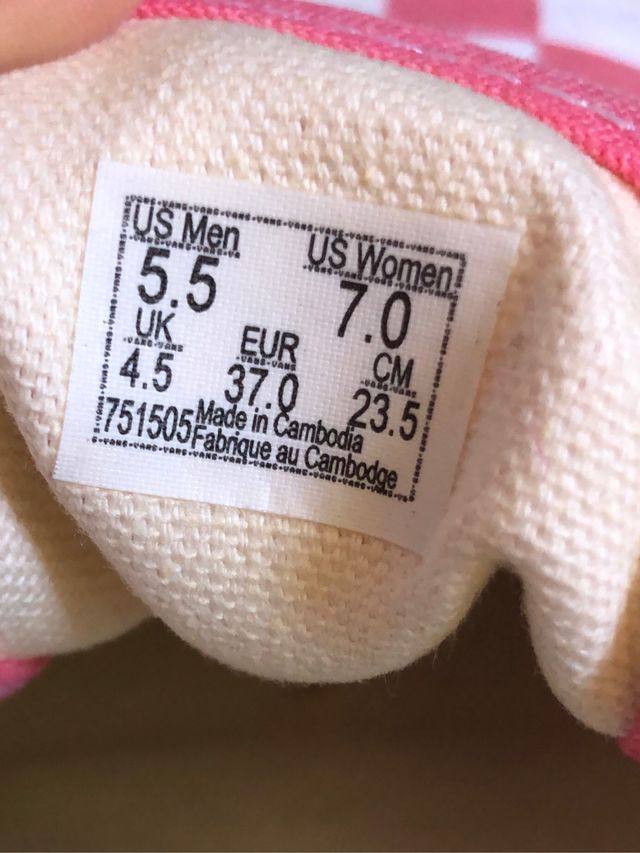 Vans mujer zapatilla rosa