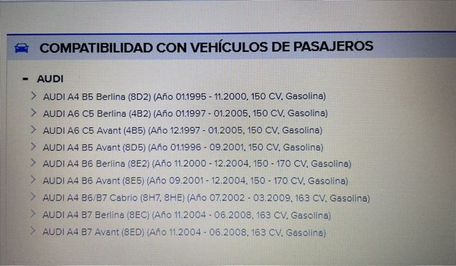 Turbo compresor original Audi seat volkswagen