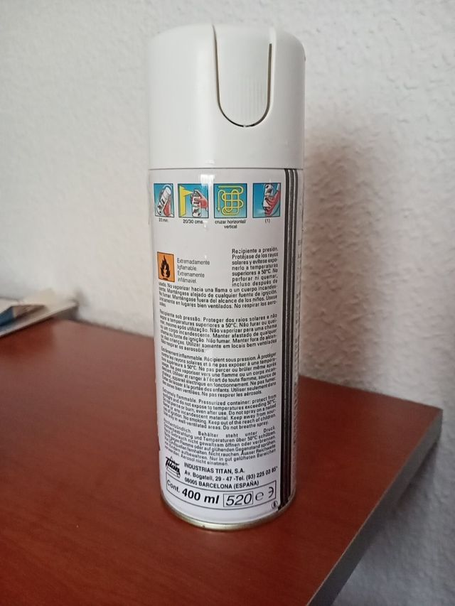 Spray esmalte sintético blanco TITAN