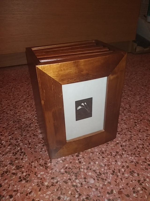 Álbum de fotos madera.