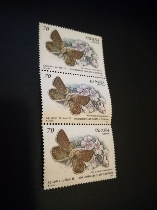 Sellos en pesetas de España