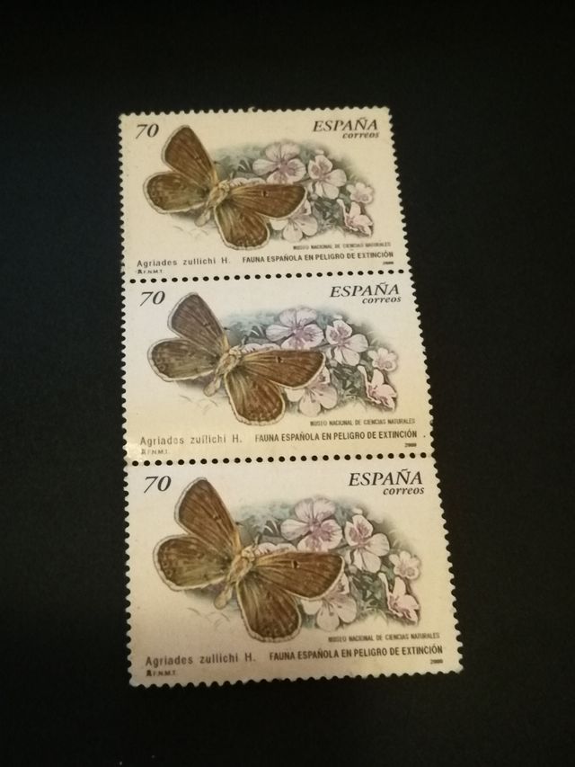 Sellos en pesetas de España