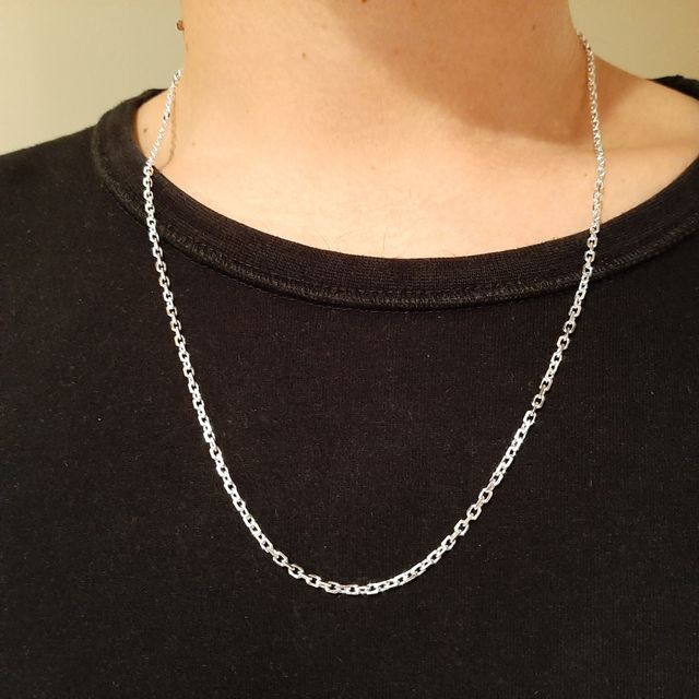 CADENA DE PLATA DE LEY. MODELO FORZADA.